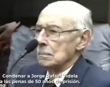 VIDEO: así fue el momento en que condenaron a Jorge Rafael Videla por última vez