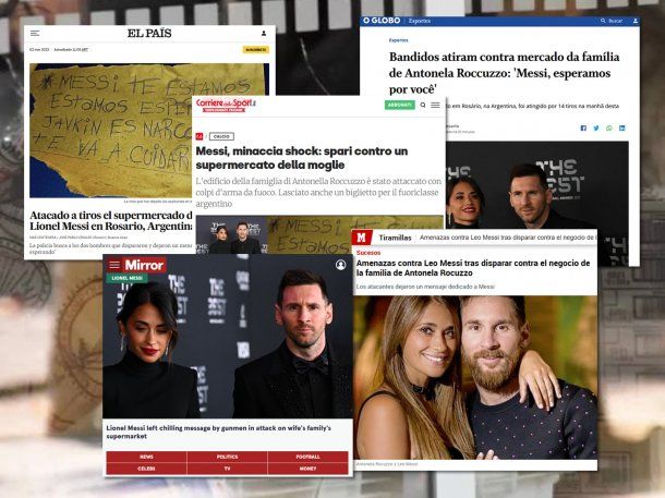 Así reflejó la prensa mundial la amenaza narco a Messi