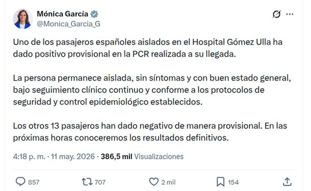 Hantavirus a bordo del crucero MV Hondius: evacuaron a todos los pasajeros y un español dio positivo