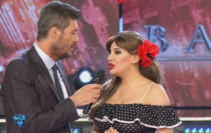 Charlotte Caniggia y Marcelo Tinelli en ShowMatch