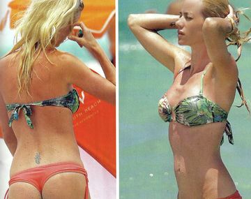 Nicole impactó con sus curvas en Miami