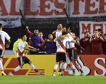 El desaforado festejo de los jugadores de River