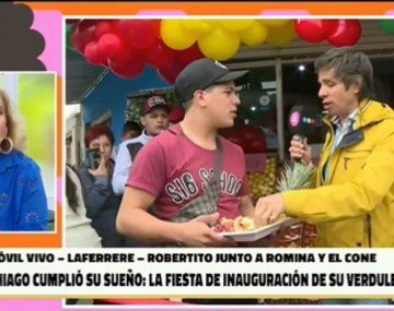 La felicidad de Thiago: por abrir su verdulería: Pude cumplir mi sueño