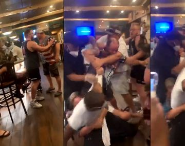 Estados Unidos: pelea en un restaurante por no respetar el distanciamiento social