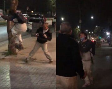 Una insólita discusión entre un skater y un vecino casi termina en pelea