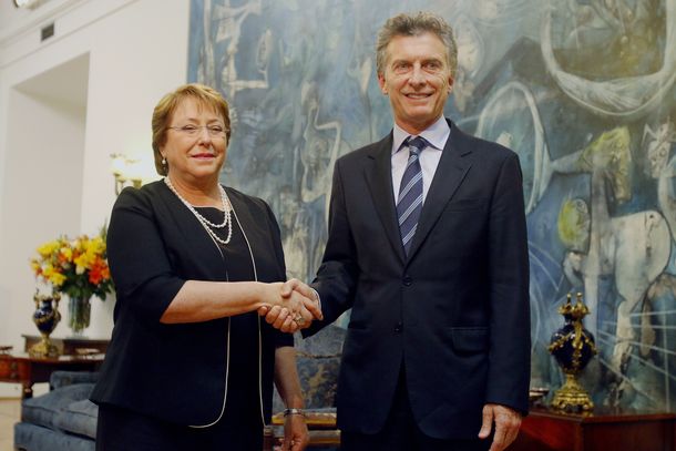 Mauricio Macri se reunió con Michelle Bachelet en Chile