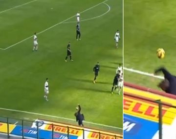 Mirá lo que le pasó al técnico del Inter en pleno partido