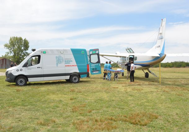 Así fue el traslado de Bastian Jerez a San Justo.