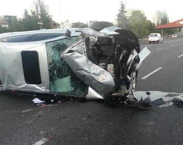 Choque y vuelco en la avenida General Paz: hay un herido