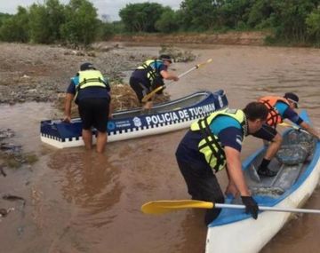 Tucumán: hallaron el cuerpo de Brian Galván en el río Salí. Gentileza Los primeros