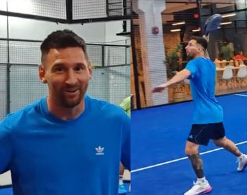 No perdona en nada: el video viral de Messi jugando al pádel que es furor