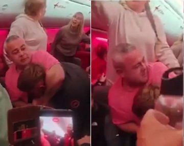 Batalla campal en un avión: alcohol