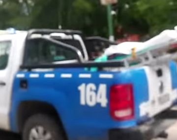 Una ambulancia perdió una camilla en plena ruta de Neuquén