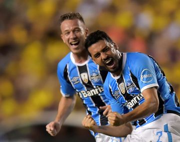 Festejo de Gremio que está muy cerca de la final
