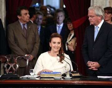 VIDEO: Así juró Michetti como vicepresidenta