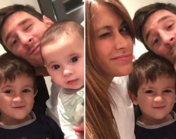 El divertido show de caras y gestos de los Messi