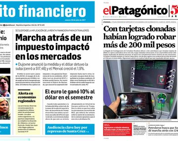 Tapas de diarios del jueves 20 de julio de 2017