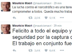 macri: felicito a todo el equipo y a las fuerzas de seguridad macri: felicito a todo el equipo y a las fuerzas de seguridad