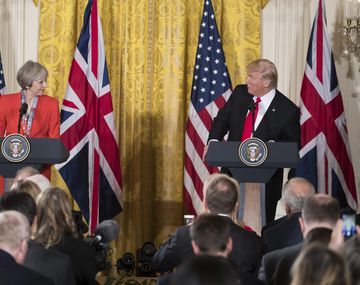Theresa May y Donald Trump