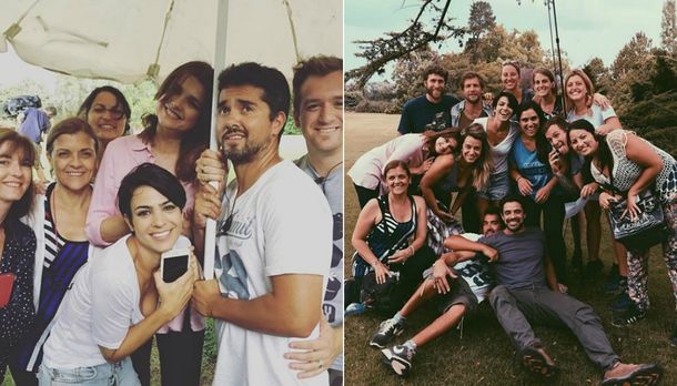 Fotos y videos: el backstage de la grabación de Los ricos no piden permiso