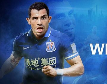 La imagen que utilizó el club chino para anunciar la contratación