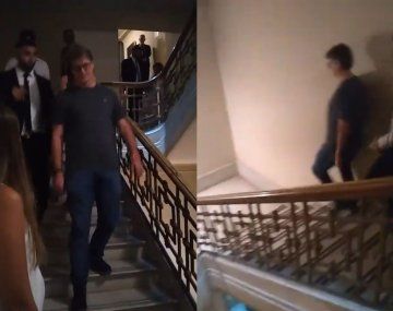 Así retiraron del Congreso al hombre que insultó a Bregman