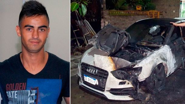 Así quedó el auto de Pity Martínez
