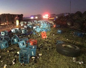 Así rescataban a los heridos del triple choque en Ruta 2 en el que murió un bebé de 4 meses