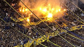 La hinchada de Boca en La Bombonera La hinchada de Boca en La Bombonera