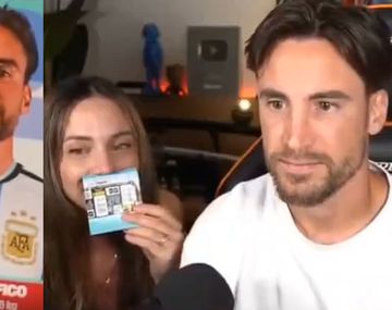 Tagliafico encontró su figurita del Mundial en pleno stream y una cámara terminó volando