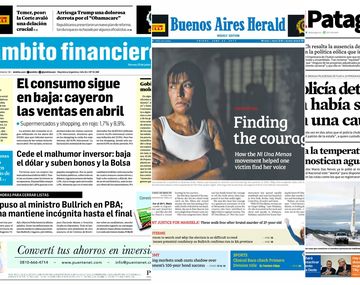 Tapas de diarios del viernes 23 de junio de 2017