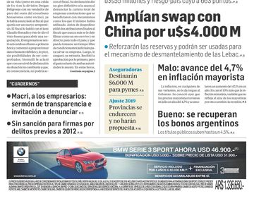 Tapas de diarios del viernes 17 de agosto de 2018