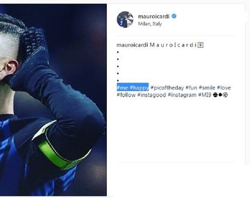 Mauro Icardi y un polémico posteo