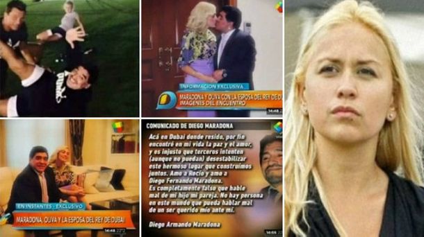 El operativo anti-Ojeda de Maradona y Rocío Oliva