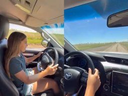 la ex de el polaco filmo a su hija ¡de 12 anos! manejando en plena ruta la ex de el polaco filmo a su hija ¡de 12 anos! manejando en plena ruta