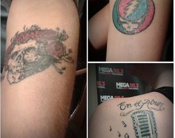 Otra locura de los Pettinato: ahora mostraron sus tatuajes