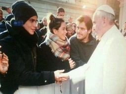 El encuentro de Violetta con el papa Francisco