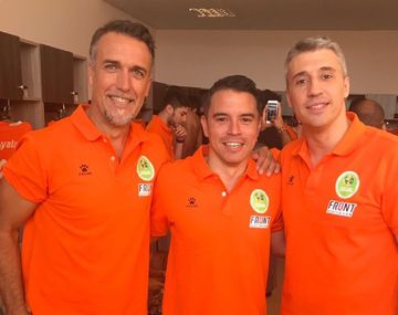 Gabriel Batistuta, Javier Saviola y Hernán Crespo