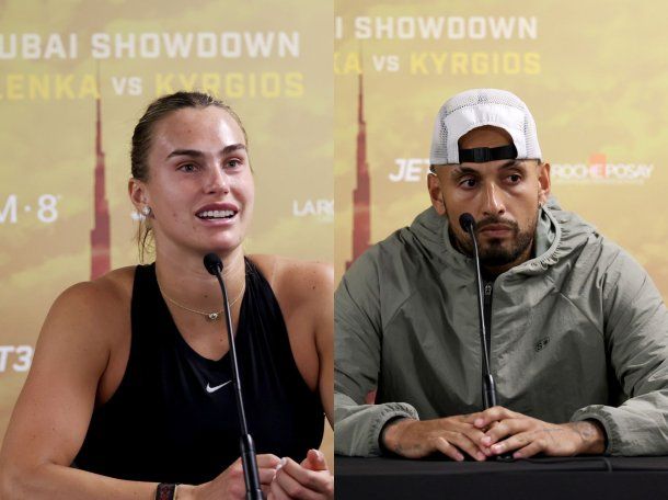 Sabalenka y Kyrgios defendieron la Batalla de los Sexos en Dubai ante los duros cuestionamientos