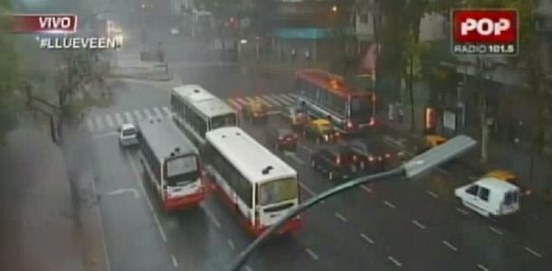 Sábado Santo con fuertes lluvias en la Ciudad y el Conurbano