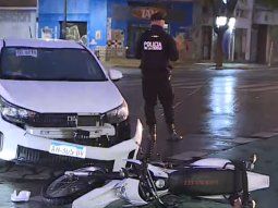 fuerte choque en cordoba y juan b. justo dejo a un motociclista herido fuerte choque en cordoba y juan b. justo dejo a un motociclista herido