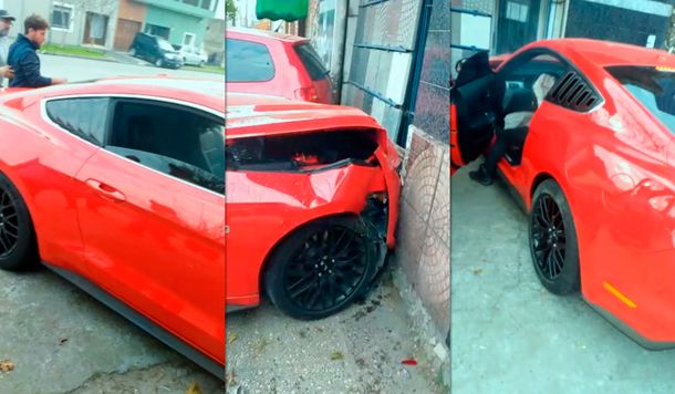 El auto quedó destrozado&nbsp;