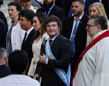 Javier Milei participó de la ceremonia interreligiosa en la Catedral Metropolitana