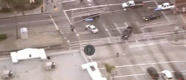 Así intentó escapar un hombre de la policía de Los Ángeles