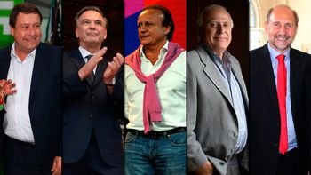 Alberto Weretilneck, Miguel Ángel Pichetto, Miguel Del Sel, Miguel Lifschitz y Omar Perotti Alberto Weretilneck, Miguel Ángel Pichetto, Miguel Del Sel, Miguel Lifschitz y Omar Perotti