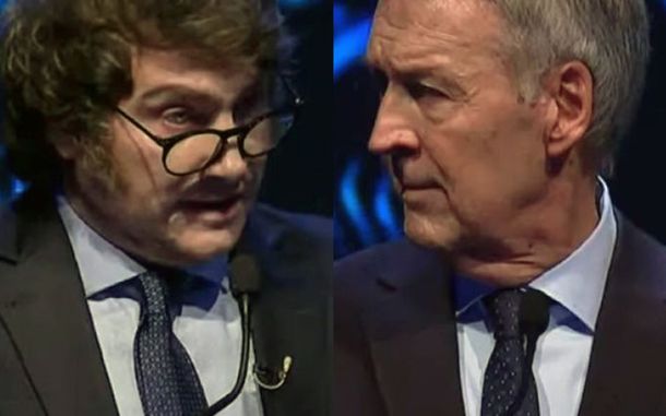 Javier Milei y Juan Schiaretti.