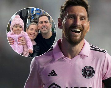 El tierno gesto de Lionel Messi con la hija de Cora Debarbieri y Martín Arévalo