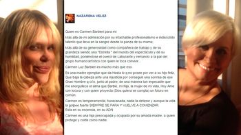 se amigaron nazarena velez y carmen barbieri se amigaron nazarena velez y carmen barbieri