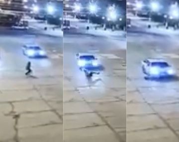 Resbaló en la calle y la atropellaron