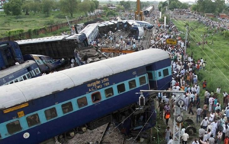 Un tren descarriló en India, hay al menos 60 muertos - Crédito:&nbsp;@mkh511&nbsp;